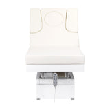 Azzurro 815B Heated Massage Bed White - full product view on a white background