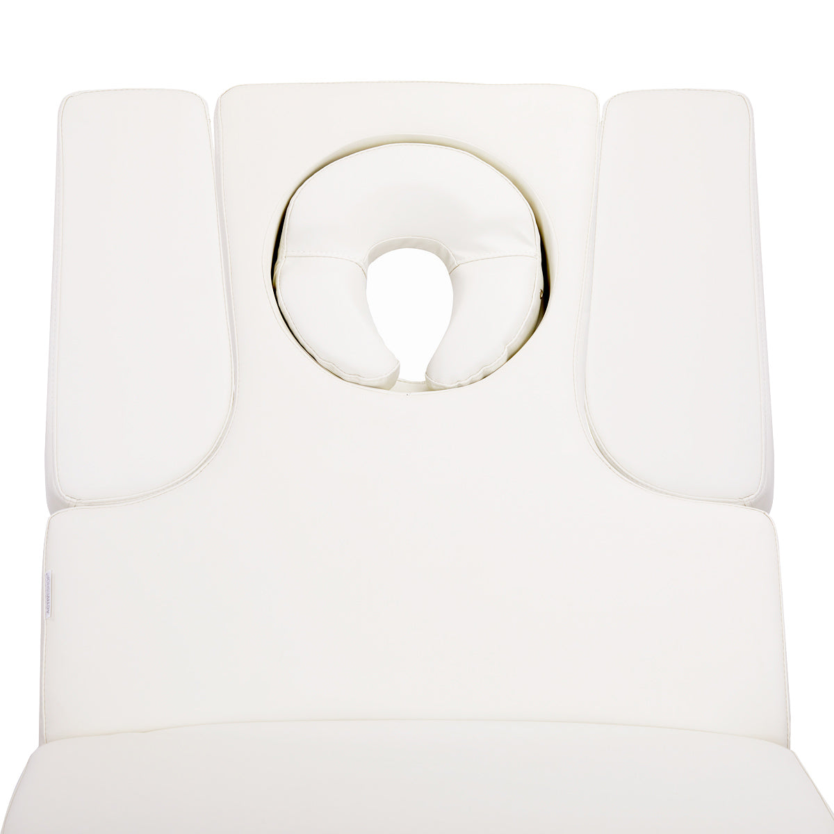 Azzurro 815B Heated Massage Bed White - displayed in a professional treatment-room setting