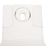 Azzurro 815B Heated Massage Bed White - displayed in a professional treatment-room setting