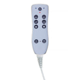 Azzurro 815B Heated Massage Bed White - full product view on a white background