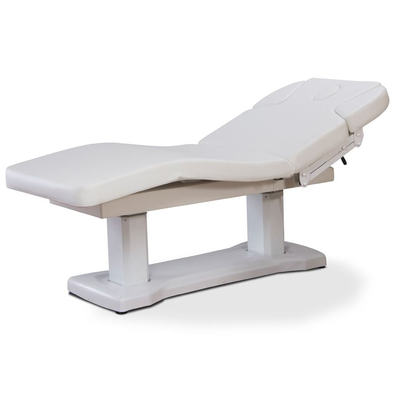 Azzurro 818A 4-Motor Electric Beauty Bed White - full product view on a white background