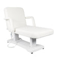 Azzurro 819A 3-Motor Electric Massage Bed White - full product view at an angle on a white background