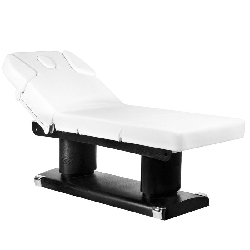 Azzurro 838 4-Motor Electric Spa Bed - full product view at an angle on a white background