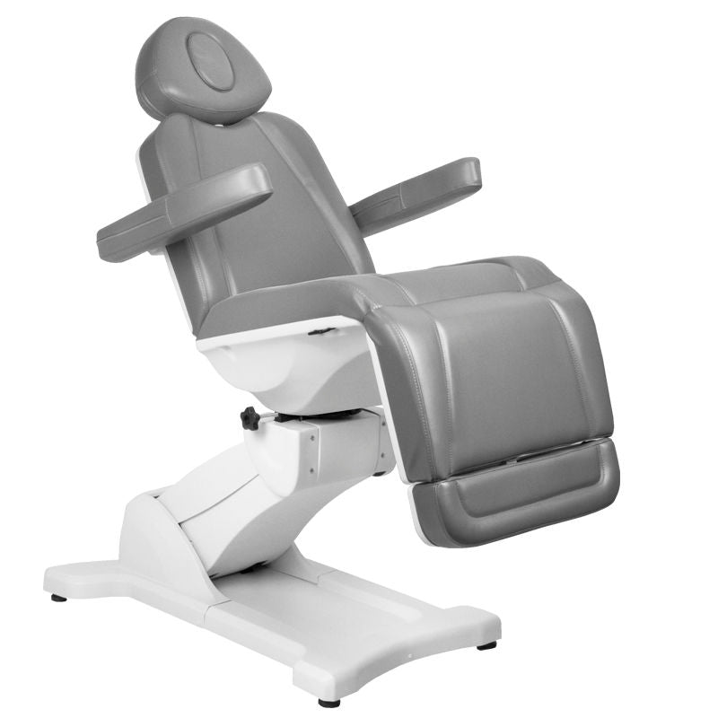 Azzurro 869A 4-Motor Electric Beauty Bed Grey - full product view on a white background