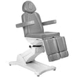Azzurro 869AS 5-Motor Electric Pedicure Bed Grey - full product view at an angle on a white background