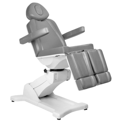 Azzurro 869AS 5-Motor Electric Pedicure Bed Grey - full product view on a white background