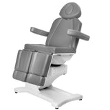 Azzurro 869AS 5-Motor Electric Pedicure Bed Grey - close-up of the upholstery and adjustment details