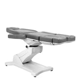 Azzurro 869AS 5-Motor Electric Pedicure Bed Grey - close-up of the upholstery and adjustment details