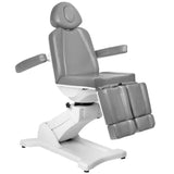 Azzurro 869AS 5-Motor Electric Pedicure Bed Grey - close-up of the upholstery and adjustment details