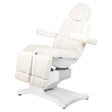 Azzurro 869AS 5-Motor Electric Pedicure Bed White - full product view at an angle on a white background