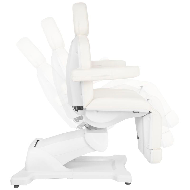 Azzurro 869AS 5-Motor Electric Pedicure Bed White - full product view on a white background