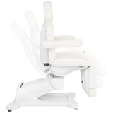 Azzurro 869AS 5-Motor Electric Pedicure Bed White - full product view on a white background