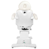 Azzurro 869AS 5-Motor Electric Pedicure Bed White - full product view on a white background