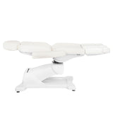 Azzurro 869AS 5-Motor Electric Pedicure Bed White - close-up of the upholstery and adjustment details