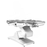 Azzurro 870 3-Motor Electric Beauty Bed Grey - full product view on a white background