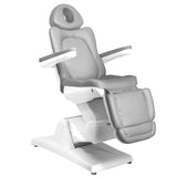 Azzurro 870 3-Motor Electric Beauty Bed Grey - full product view on a white background