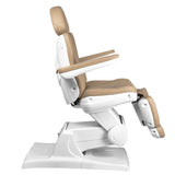 Azzurro 870 3-Motor Electric Beauty Chair Cappuccino - full product view on a white background