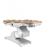 Azzurro 870 3-Motor Electric Beauty Chair Cappuccino - full product view on a white background