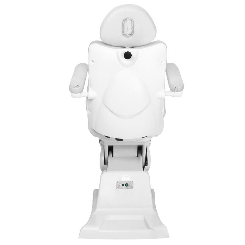 Azzurro 870 3-Motor Electric Beauty Chair White - full product view on a white background
