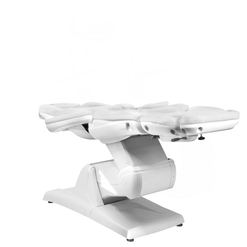 Azzurro 870 3-Motor Electric Beauty Chair White - full product view on a white background