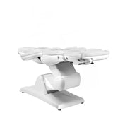 Azzurro 870 3-Motor Electric Beauty Chair White - full product view on a white background