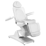 Azzurro 870 3-Motor Electric Beauty Chair White - full product view on a white background