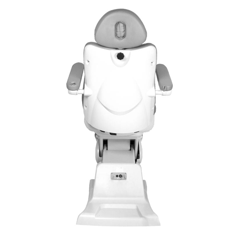 Azzurro 870S 3-Motor Electric Pedicure Chair Grey - full product view on a white background