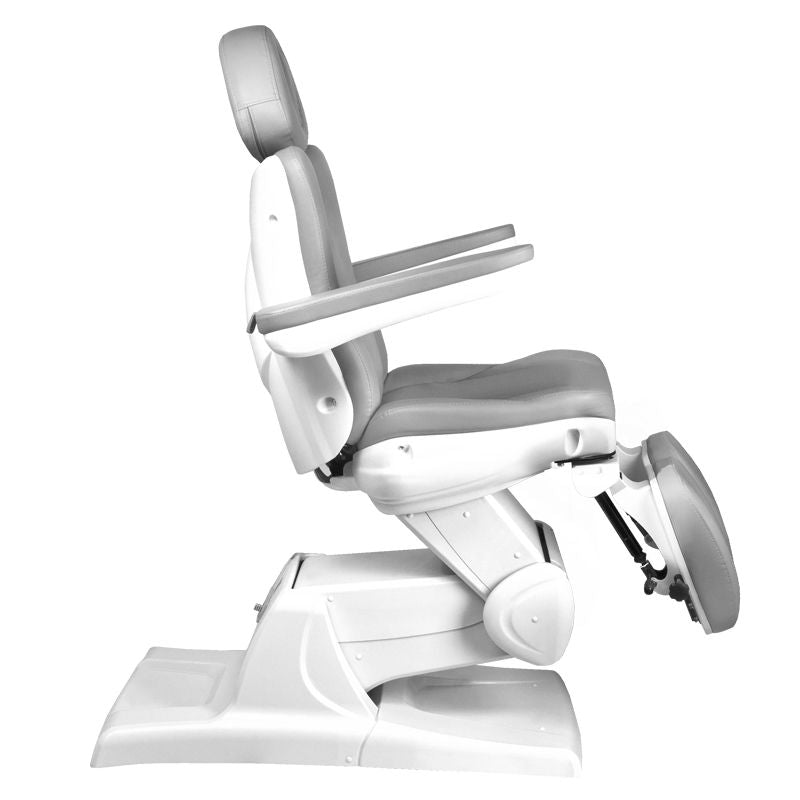Azzurro 870S 3-Motor Electric Pedicure Chair Grey - full product view on a white background