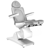 Azzurro 870S 3-Motor Electric Pedicure Chair Grey - close-up of the upholstery and adjustment details