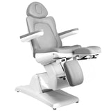 Azzurro 870S 3-Motor Electric Pedicure Chair Grey - close-up of the upholstery and adjustment details