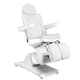 Azzurro 870S 3-Motor Electric Pedicure Chair White - full product view at an angle on a white background