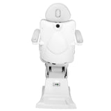 Azzurro 870S 3-Motor Electric Pedicure Chair White - full product view on a white background