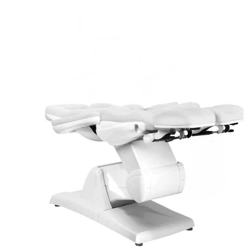 Azzurro 870S 3-Motor Electric Pedicure Chair White - close-up of the upholstery and adjustment details