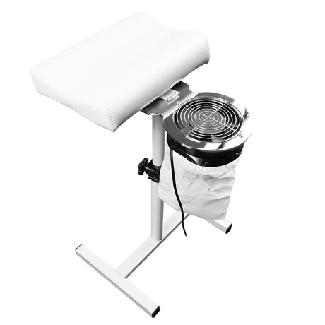 Azzurro F18A Pedicure Nail Dust Collector Chrome - complete device isolated on a white background