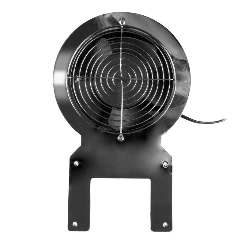 Azzurro F18A Pedicure Nail Dust Collector Chrome - device housing and functional components shown on a white background