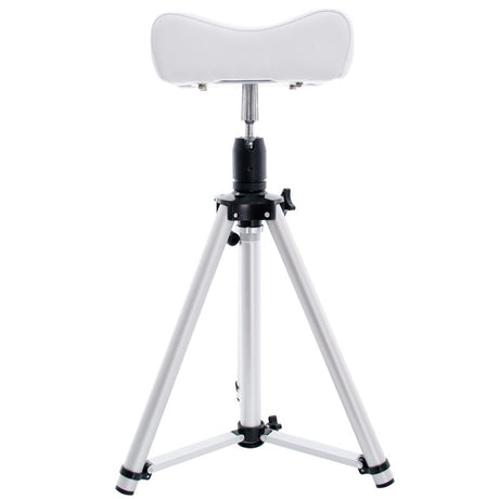 Azzurro Footrest for Pedicure 301 ALU - full product view at an angle on a white background