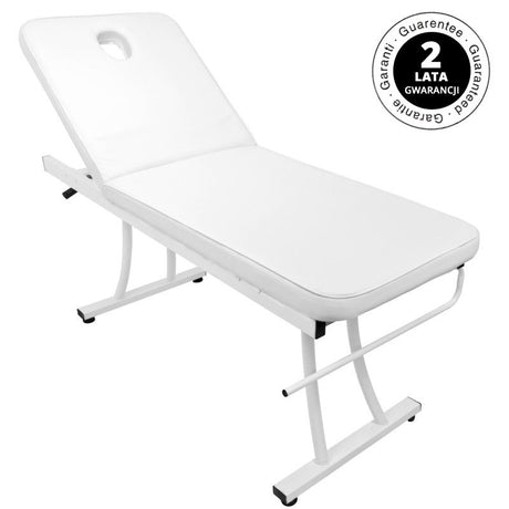 Azzurro Massage Bed 328 White - full product view on a white background