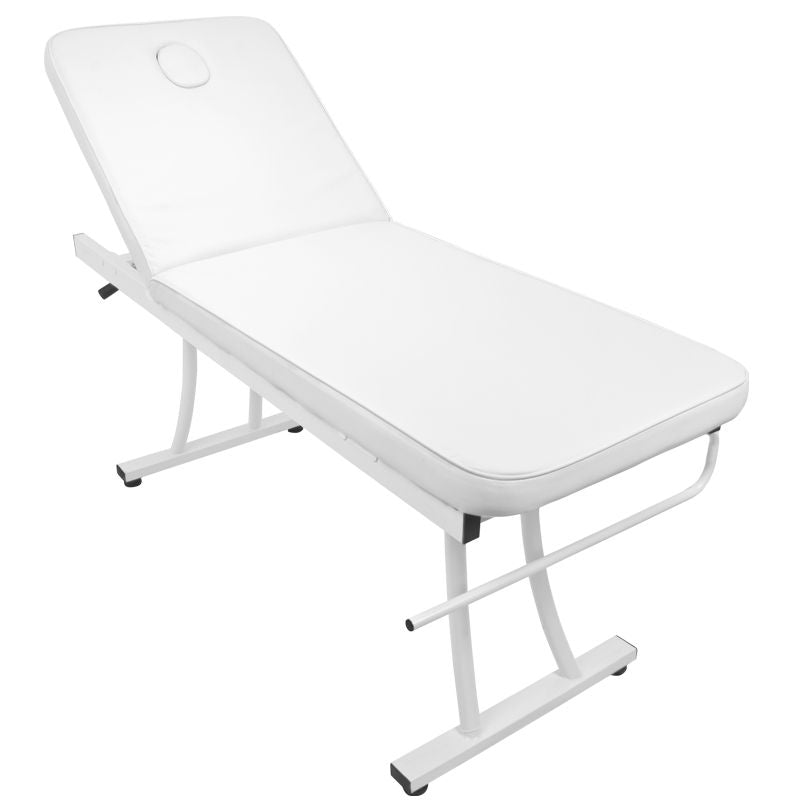 Azzurro Massage Bed 328 White - full product view on a white background