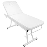 Azzurro Massage Bed 328 White - full product view on a white background