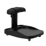 Azzurro Mobile Pedicure Bowl Trolley With Adjustable Footrest Black - mobile pedicure bowl trolley with adjustable padded footrest