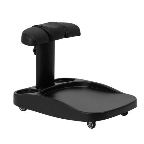 Azzurro Mobile Pedicure Bowl Trolley With Adjustable Footrest Black - mobile pedicure bowl trolley with adjustable padded footrest