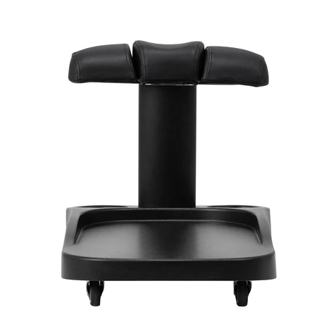Azzurro Mobile Pedicure Bowl Trolley With Adjustable Footrest Black - mobile pedicure bowl trolley with adjustable padded footrest