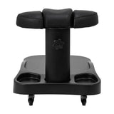 Azzurro Mobile Pedicure Bowl Trolley With Adjustable Footrest Black - mobile pedicure bowl trolley with adjustable padded footrest