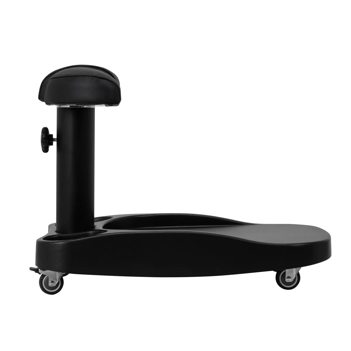 Azzurro Mobile Pedicure Bowl Trolley With Adjustable Footrest Black - mobile pedicure bowl trolley with adjustable padded footrest