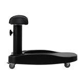 Azzurro Mobile Pedicure Bowl Trolley With Adjustable Footrest Black - mobile pedicure bowl trolley with adjustable padded footrest