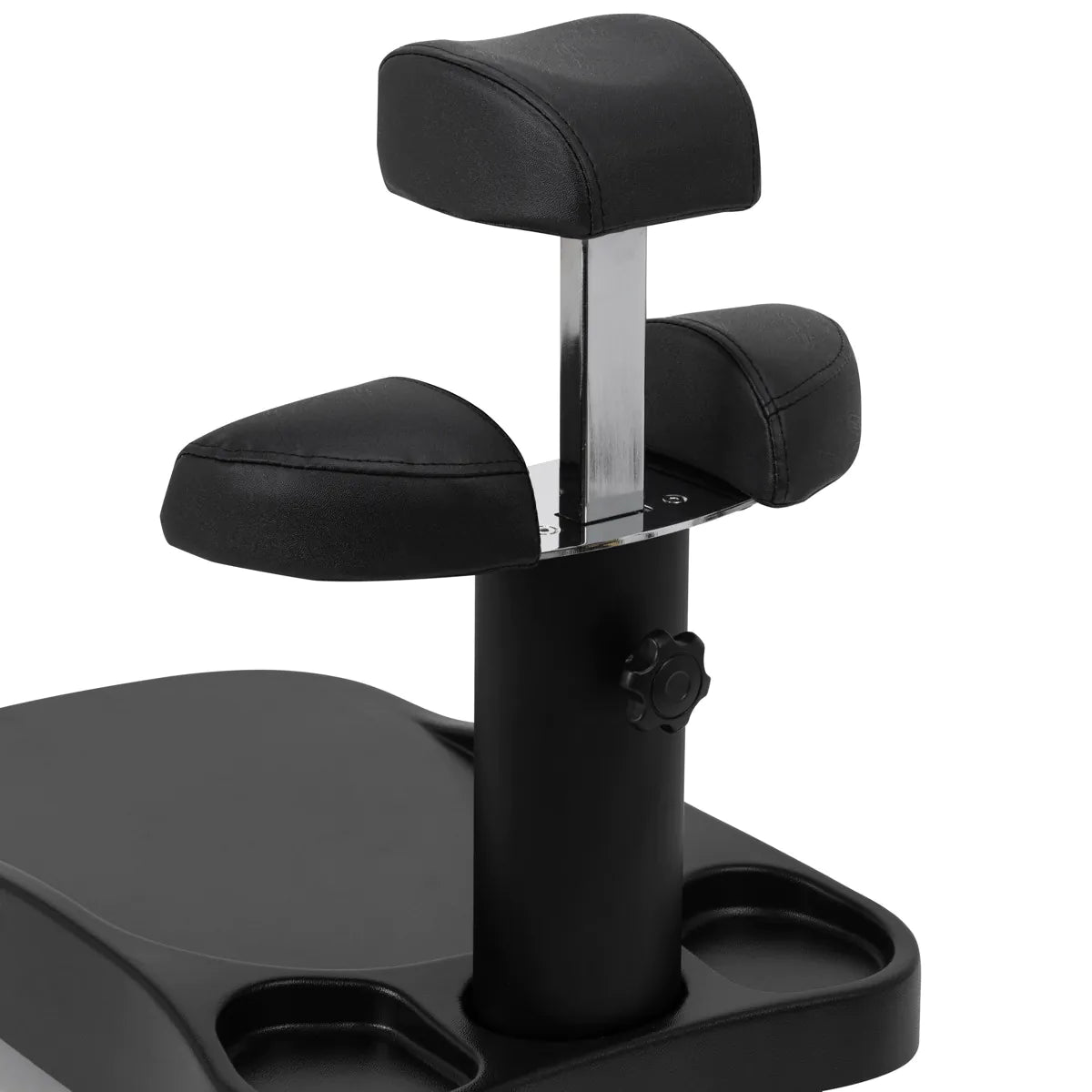 Azzurro Mobile Pedicure Bowl Trolley With Adjustable Footrest Black - mobile pedicure bowl trolley with adjustable padded footrest