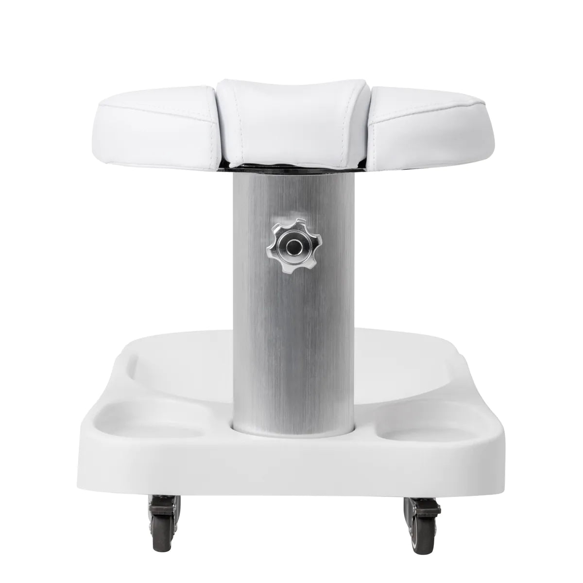 Azzurro Mobile Pedicure Bowl Trolley With Adjustable Footrest White - mobile pedicure bowl trolley with adjustable padded footrest