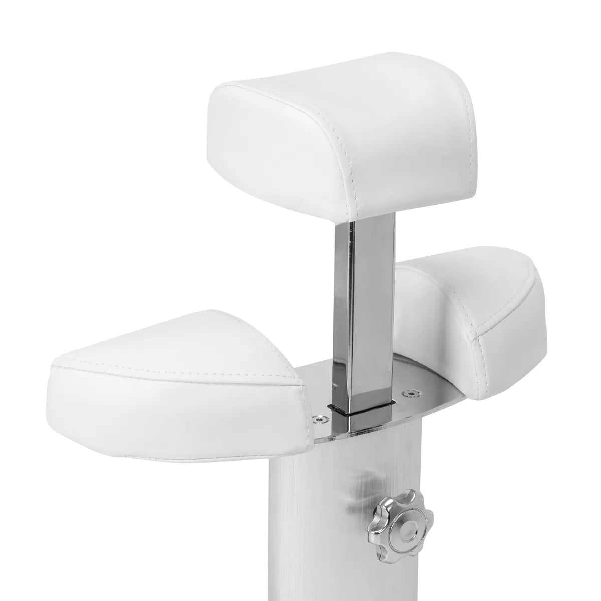Azzurro Mobile Pedicure Bowl Trolley With Adjustable Footrest White - mobile pedicure bowl trolley with adjustable padded footrest