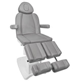 Azzurro 708AS 3-Motor Electric Pedicure Bed Grey - close-up of the upholstery and adjustment details