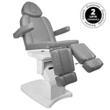 Azzurro 708AS 3-Motor Electric Pedicure Bed Grey - close-up of the upholstery and adjustment details